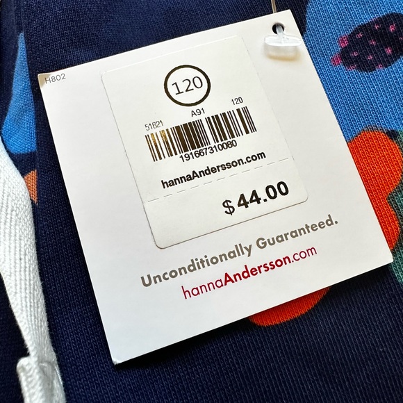 NWT Hanna Andersson Girls Joggers 6/7 - Picture 3 of 4